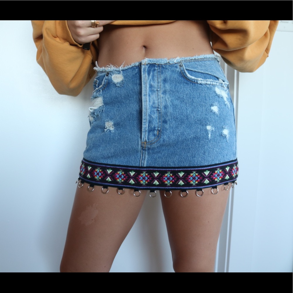 Denim vintage skirt